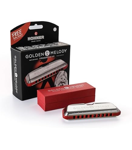 Amazon.com: Hohner Golden Melody Progressive Harmonica, Key of Eb